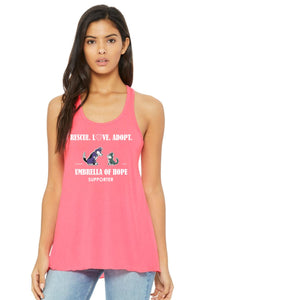 Umbrella of Hope Rescue- Flowy Tank - Ruff Life Rescue Wear