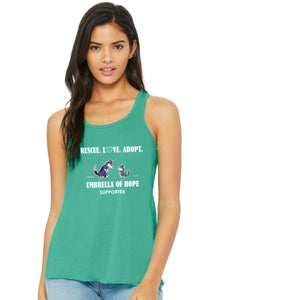 Umbrella of Hope Rescue- Flowy Tank - Ruff Life Rescue Wear