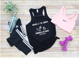 Umbrella of Hope Rescue- Flowy Tank - Ruff Life Rescue Wear