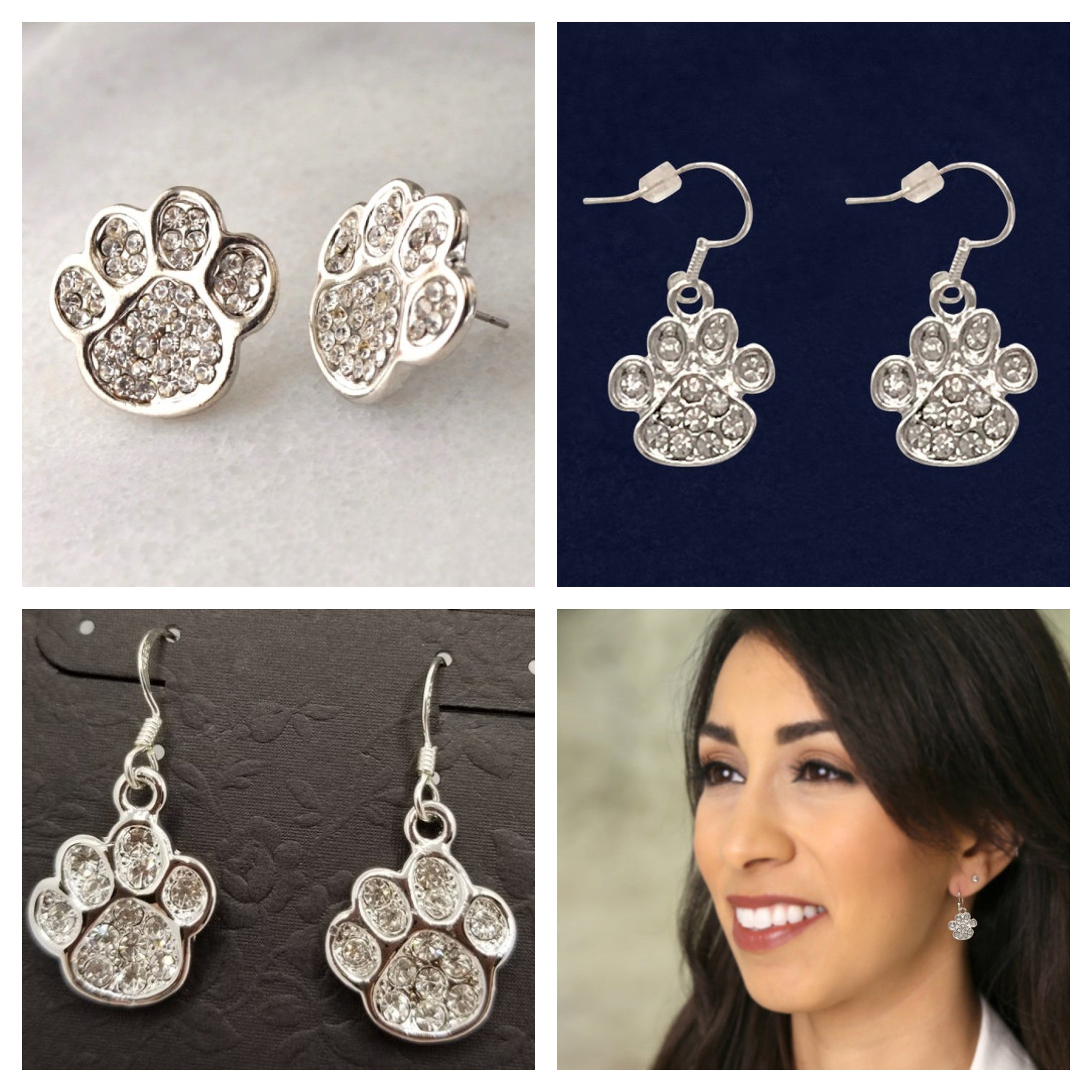 Paw Print Earrings - Ruff Life Rescue Wear