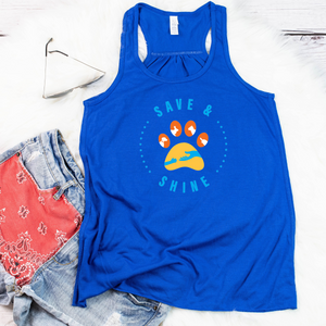 Save and Shine Flowy Racerback Tank