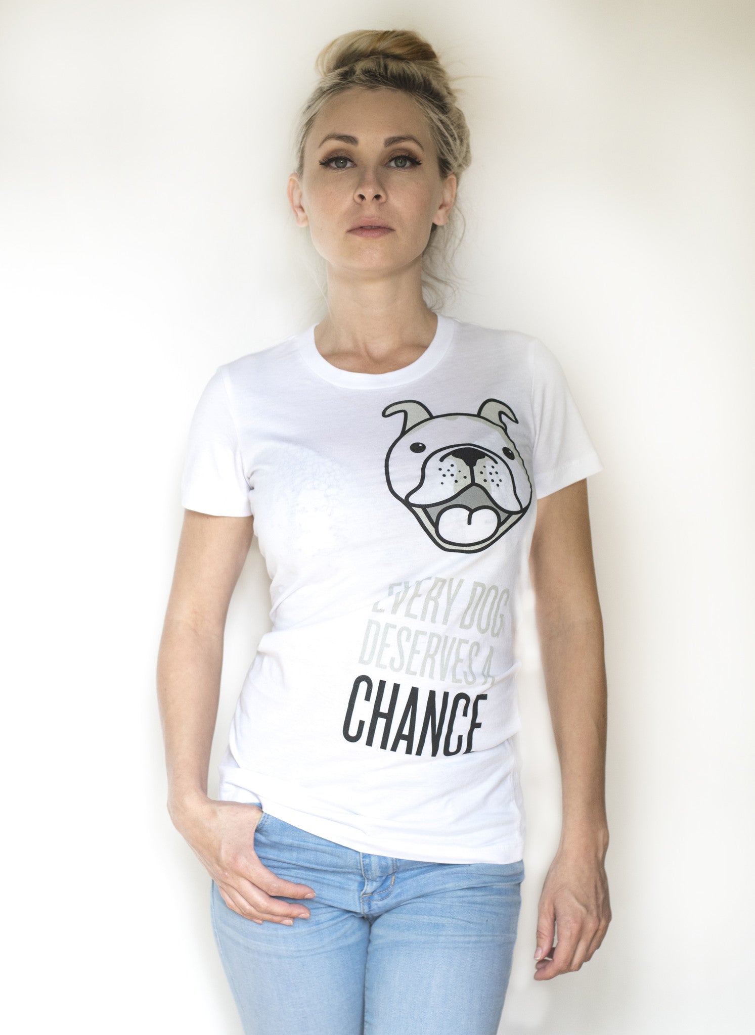 Every Dog Deserves a Chance! Women's Slim Fit - Ruff Life Rescue Wear