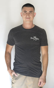 Unisex French Bulldog Tee (Available in Charcoal & White) - Ruff Life Rescue Wear