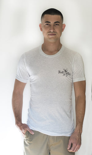 Unisex French Bulldog Tee (Available in Charcoal & White) - Ruff Life Rescue Wear