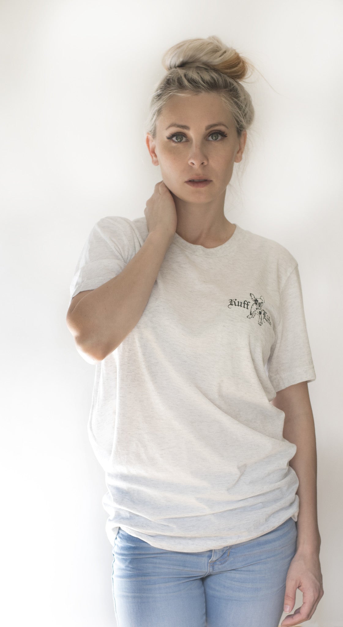 Unisex French Bulldog Tee (Available in Charcoal & White) - Ruff Life Rescue Wear