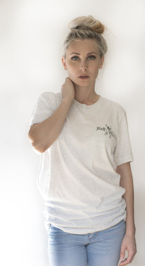 Unisex French Bulldog Tee (Available in Charcoal & White) - Ruff Life Rescue Wear
