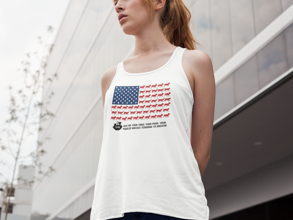 Patriotic Umbrella of Hope Flowy Tank - Ruff Life Rescue Wear