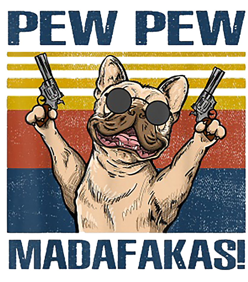 Pew Pew Frenchy Flowy Racerback Tank - Ruff Life Rescue Wear