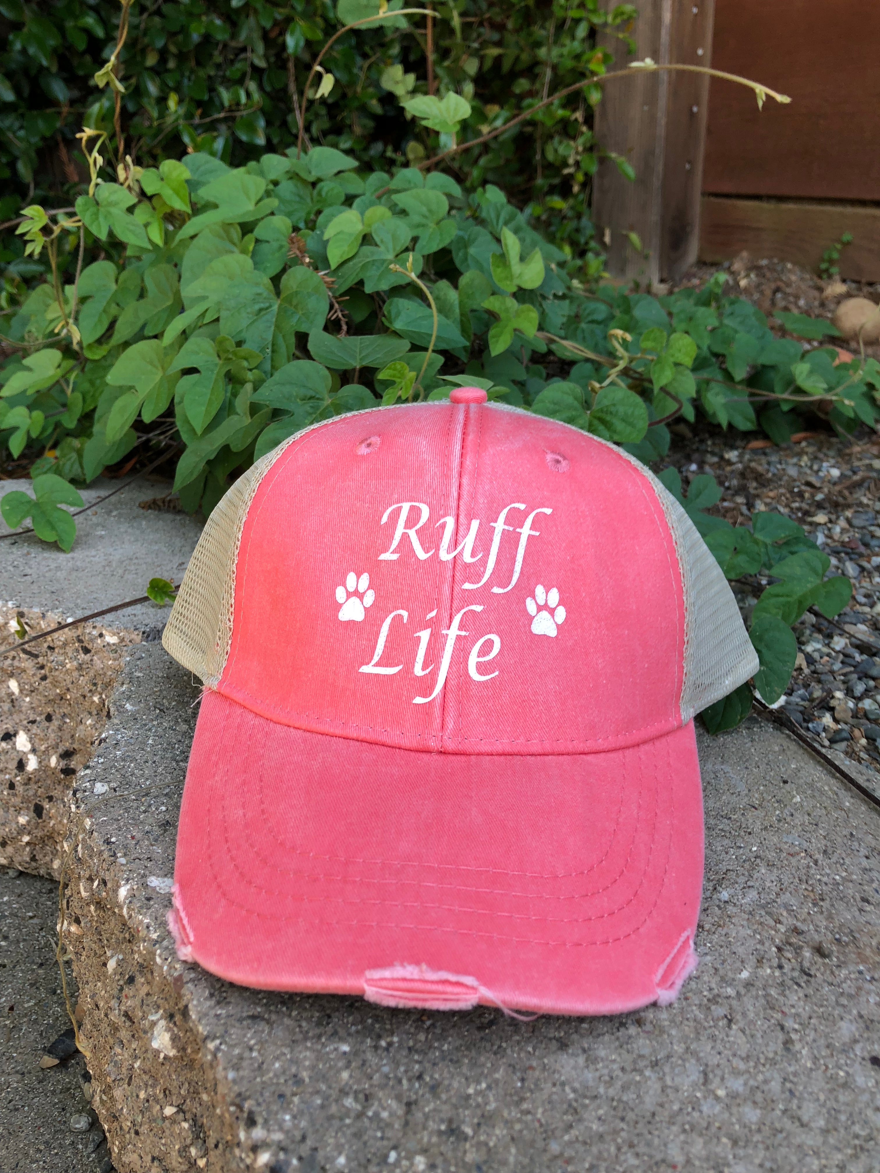 Ruff Life Distressed Cap - Ruff Life Rescue Wear