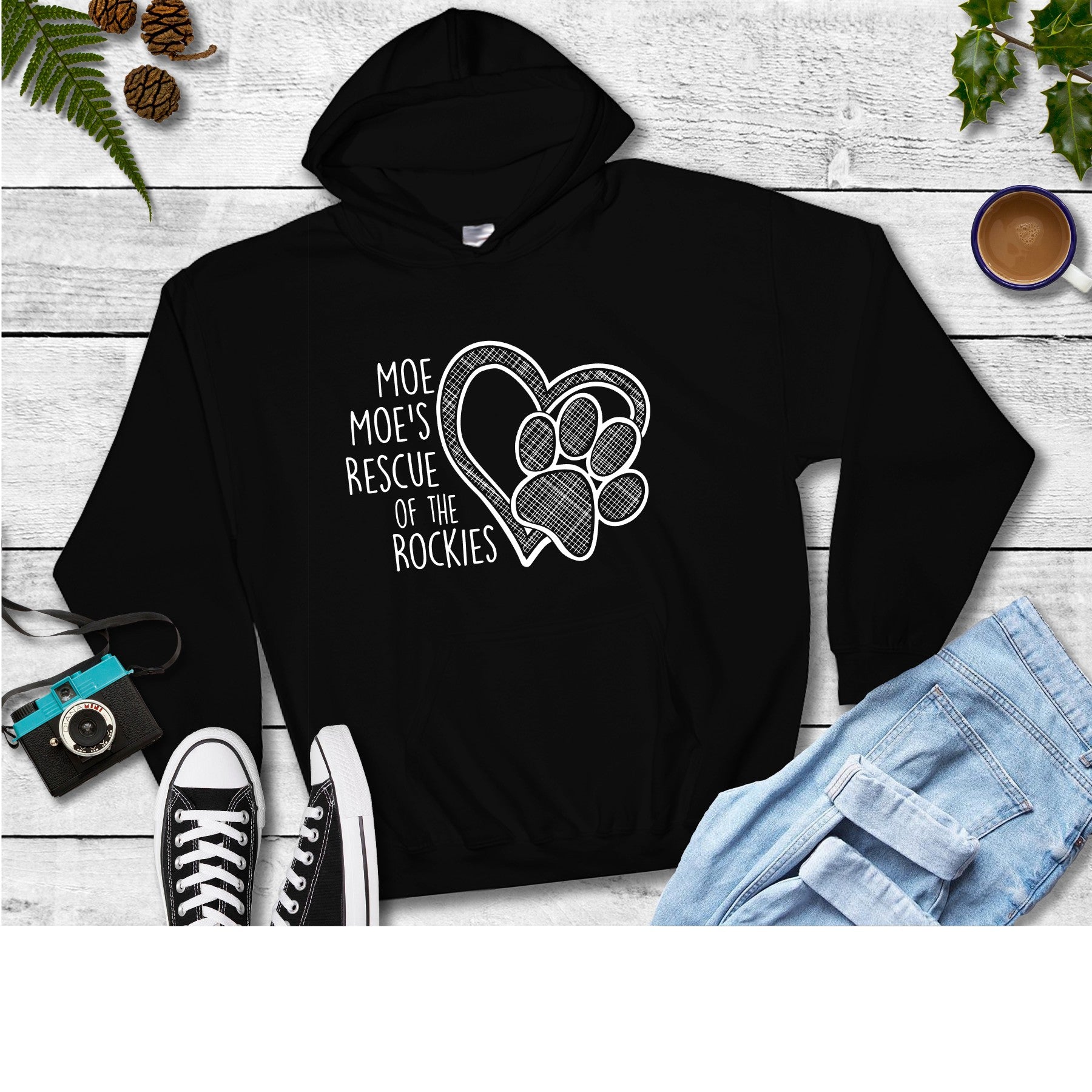 Moe Moe's Unisex Pullover Hoodie - Ruff Life Rescue Wear