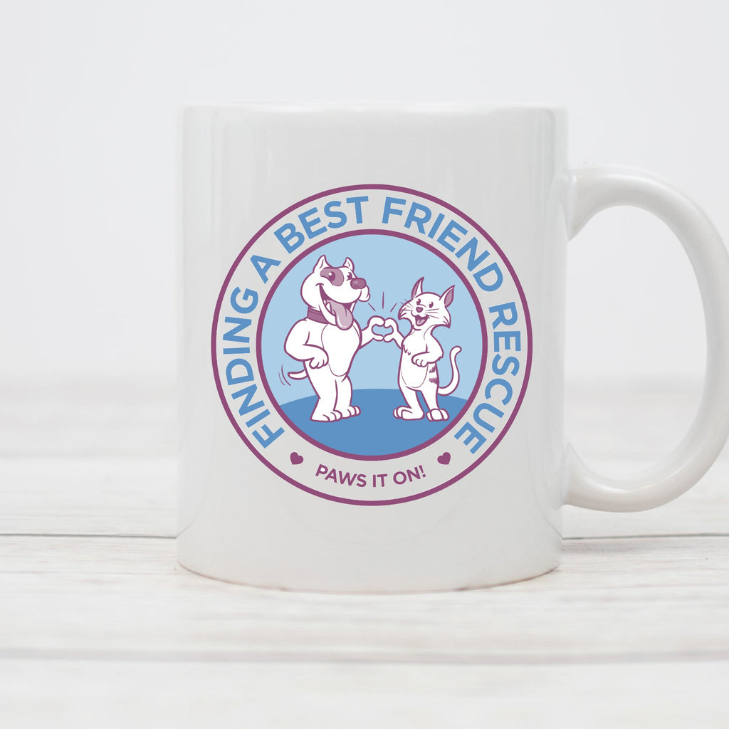 Finding a Best Friend Coffee Mug - Ruff Life Rescue Wear
