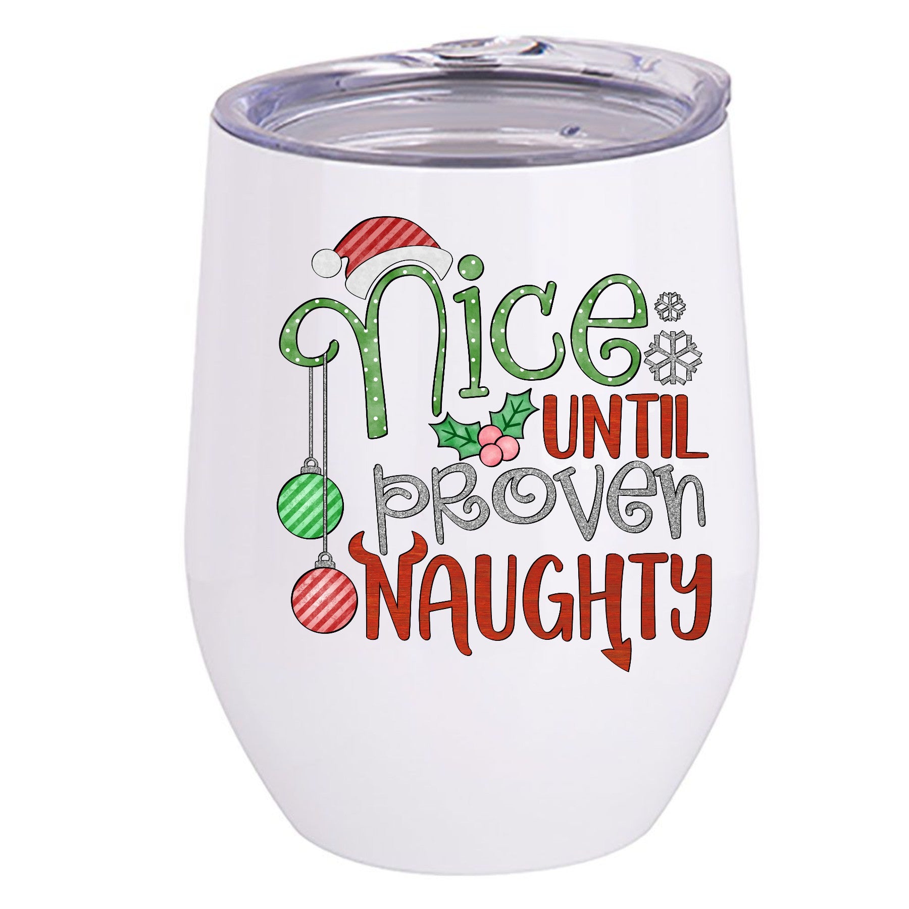Nice & Naughty Wine Tumbler - Ruff Life Rescue Wear