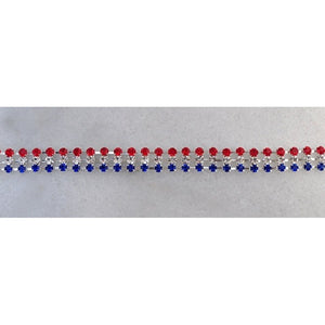 Red, White and Blue Striped Bracelet - Ruff Life Rescue Wear