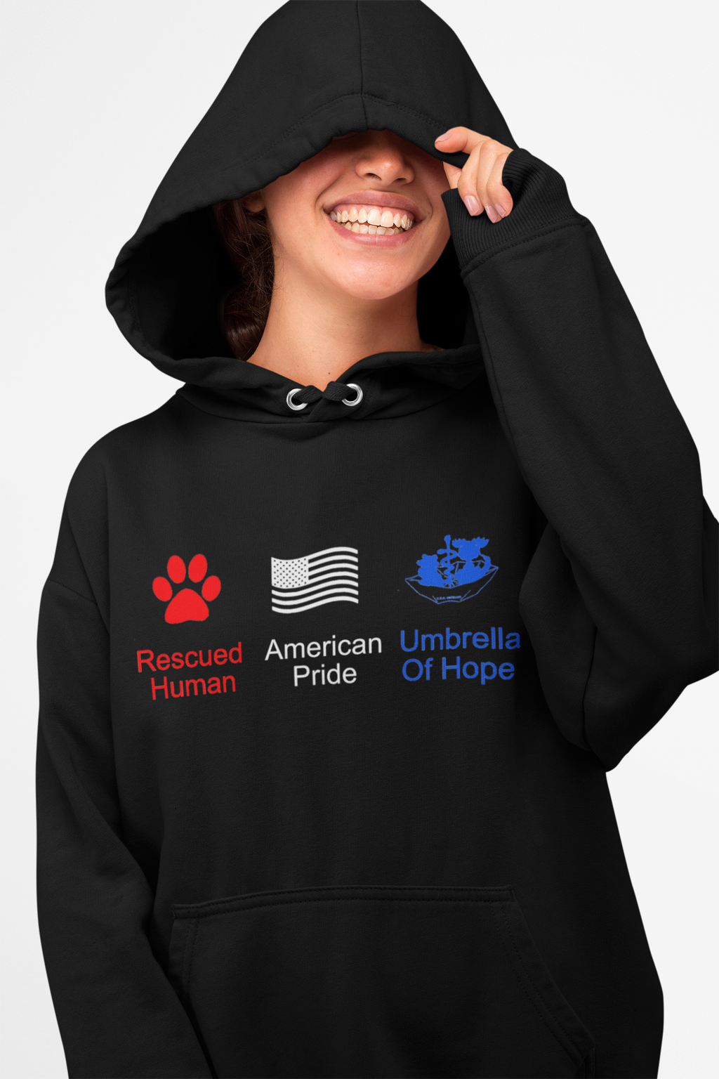 Patriotic UOH Hoodie - Ruff Life Rescue Wear