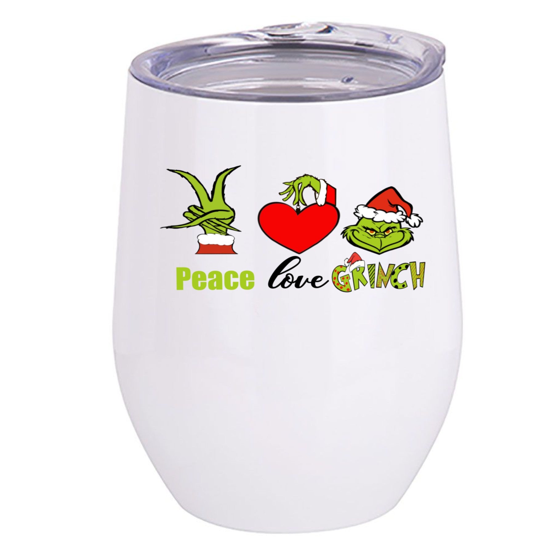 Peace Love Wine Tumbler - Ruff Life Rescue Wear