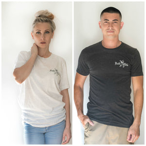 Unisex French Bulldog Tee (Available in Charcoal & White) - Ruff Life Rescue Wear