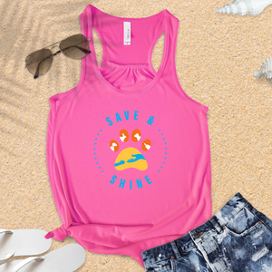 Save and Shine Flowy Racerback Tank