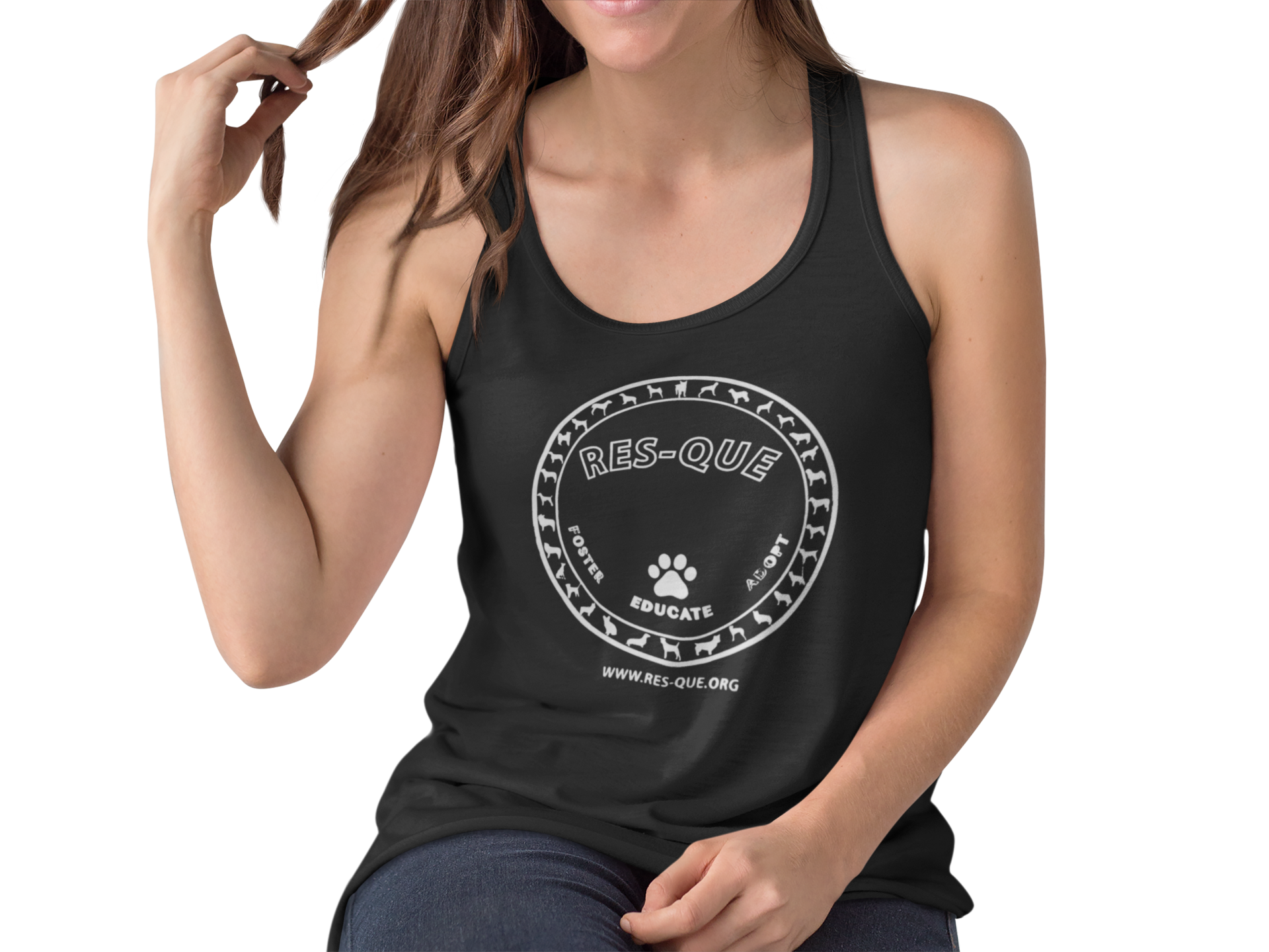 Res-Que Flowy Racerback Tank - Ruff Life Rescue Wear