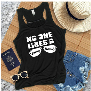 Shady Beach Flowy Racerback Tank - Ruff Life Rescue Wear