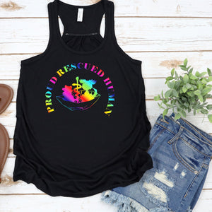 Pride Umbrella of Hope - Flowy Tank - Ruff Life Rescue Wear