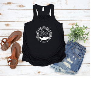 New Finding a Best Friend Flowy Racerback Tank - Ruff Life Rescue Wear