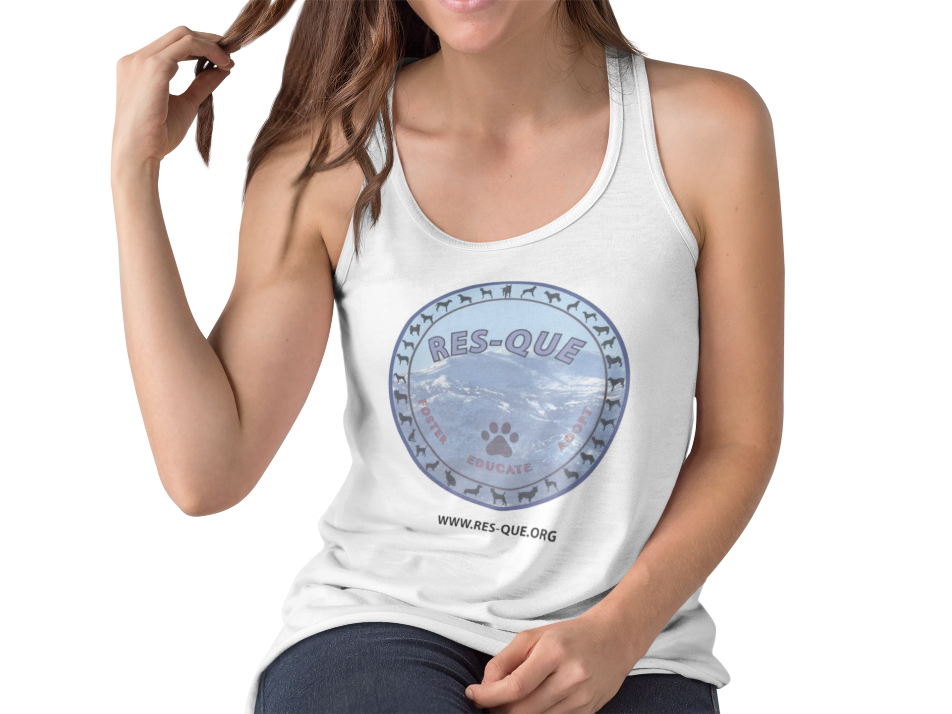 Res-Que Flowy Racerback Tank - Ruff Life Rescue Wear