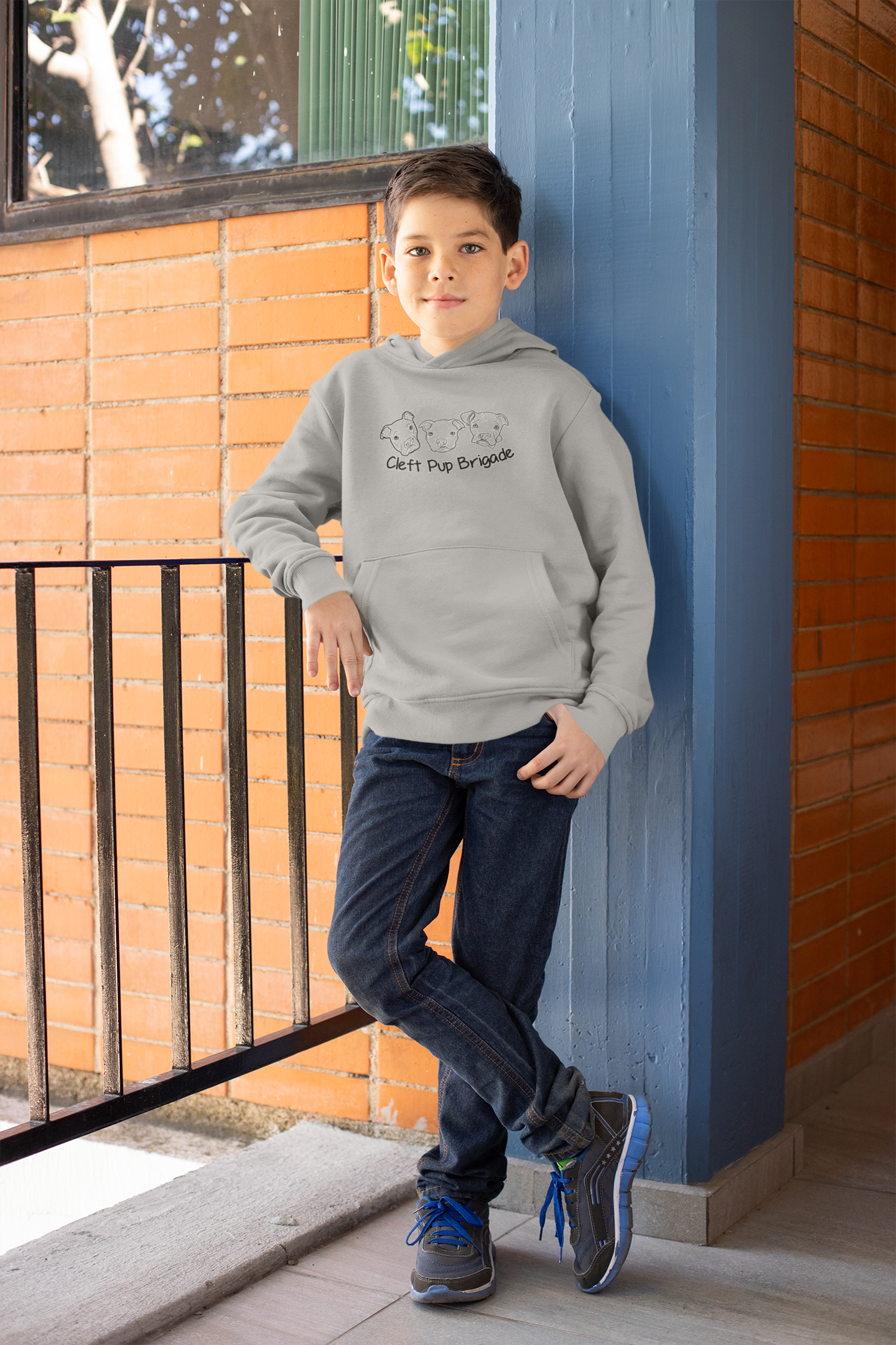 Cleft Pup Brigade -Youth Hoodie - Ruff Life Rescue Wear