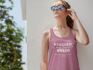 Underdog Rescued Flowy Racerback Tank - Ruff Life Rescue Wear