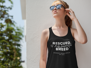 Underdog Rescued Flowy Racerback Tank - Ruff Life Rescue Wear