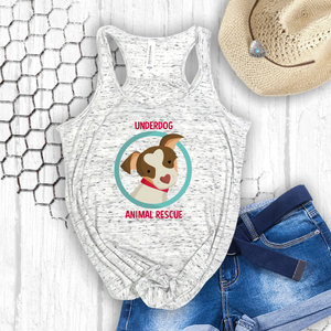 Underdog Flowy Racerback Tank - Ruff Life Rescue Wear