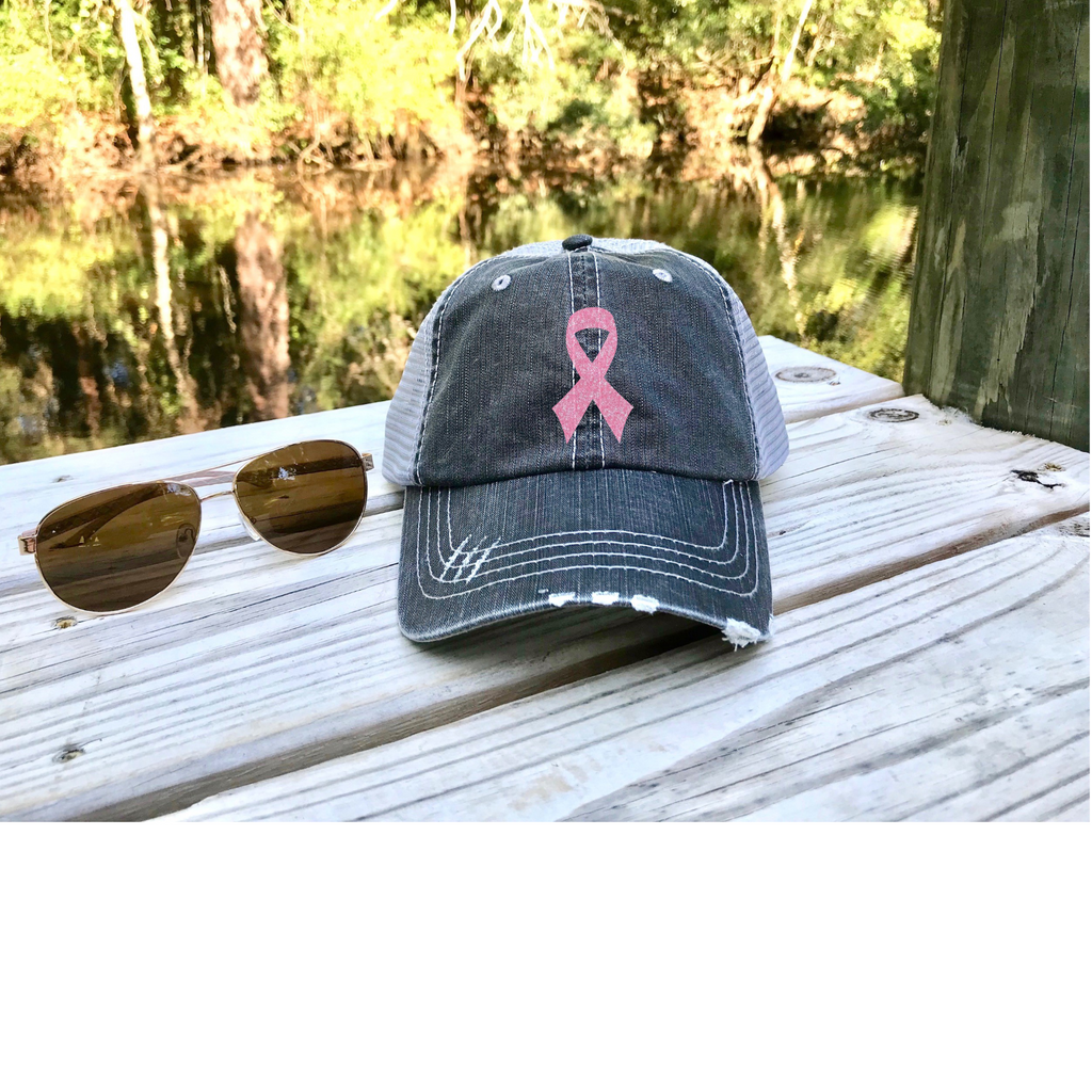 Cancer Awareness Vintage Trucker Hats - Ruff Life Rescue Wear