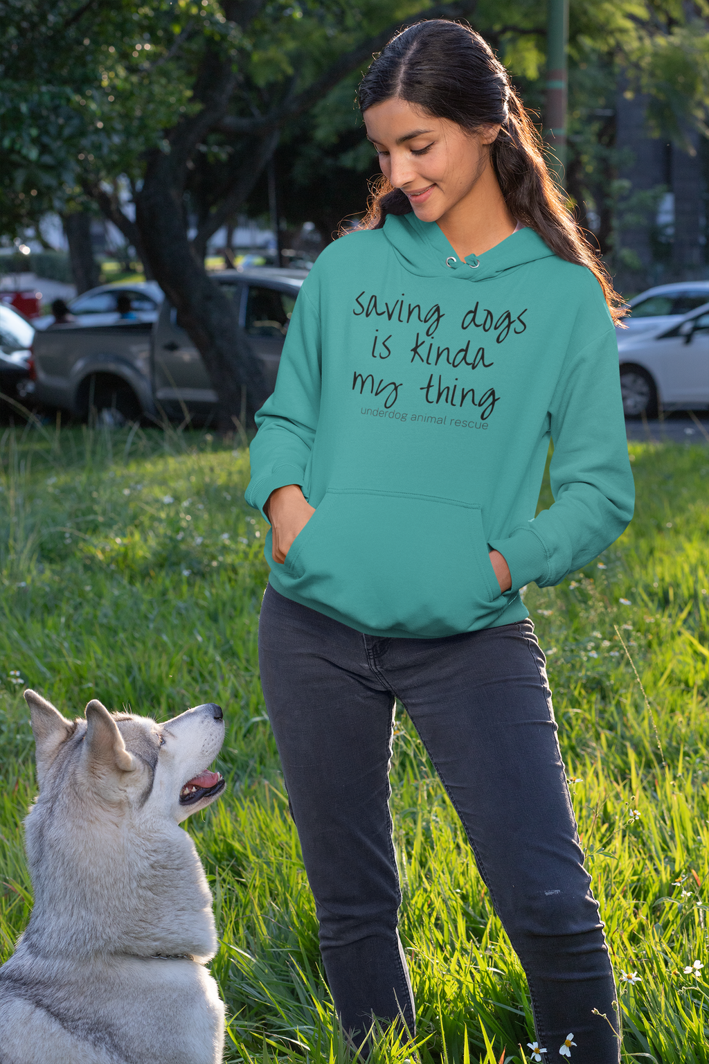 Save Dogs - Unisex Pullover Hoodie - Ruff Life Rescue Wear