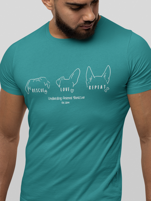 Underdog Rescue Love Repeat Unisex Tees - Ruff Life Rescue Wear