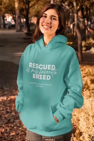 Underdog Rescued - Unisex Pullover Hoodie - Ruff Life Rescue Wear