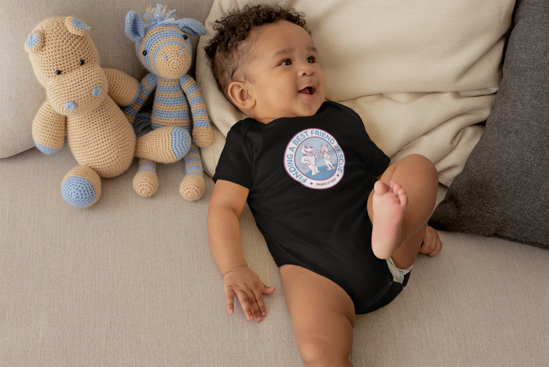 Finding A Best Friend Onsie - Ruff Life Rescue Wear