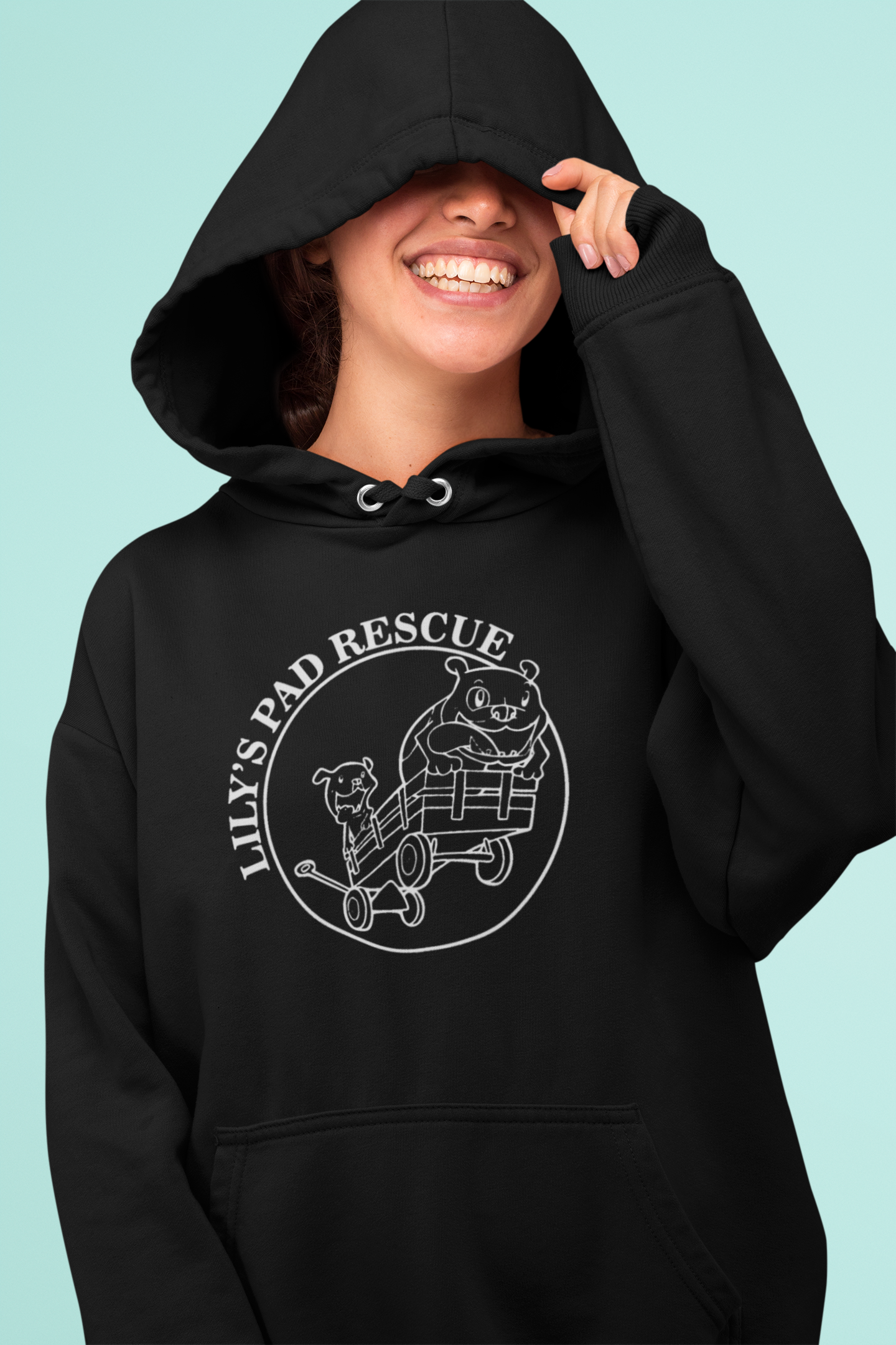 Lily's Pad Rescue Logo Pullover Hoodie - Ruff Life Rescue Wear