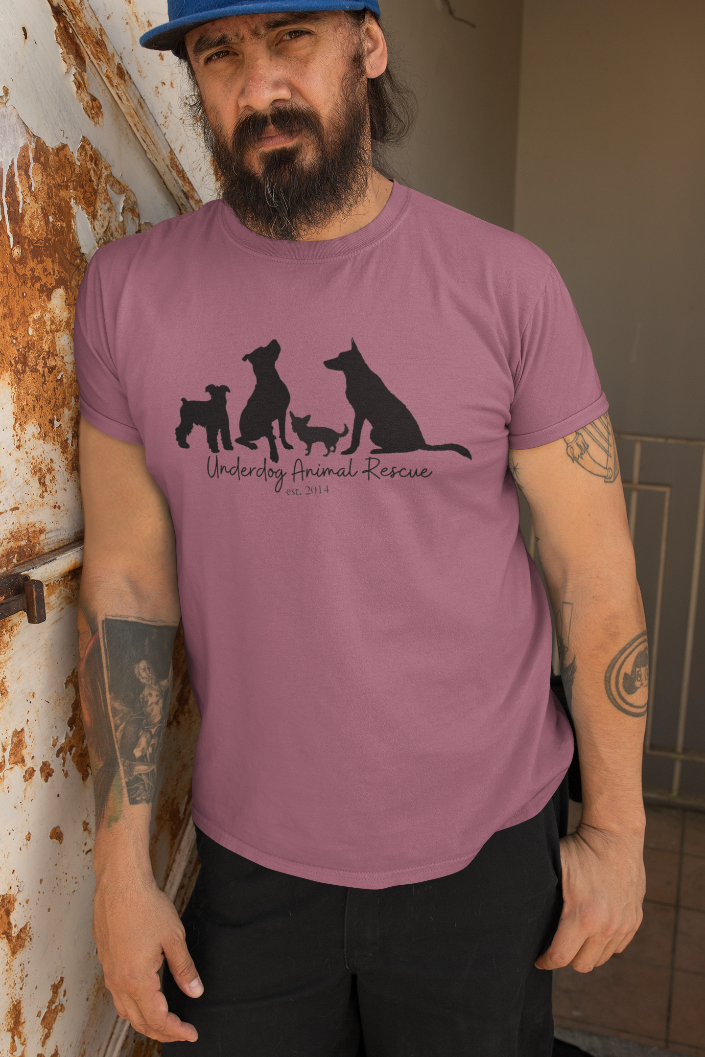 Dog Silhouette Unisex Tees - Ruff Life Rescue Wear