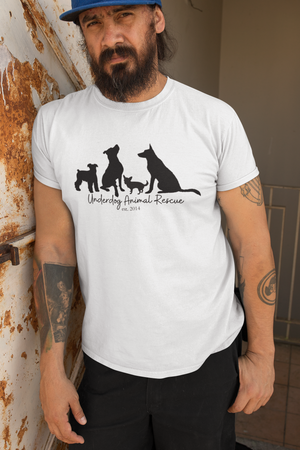 Dog Silhouette Unisex Tees - Ruff Life Rescue Wear